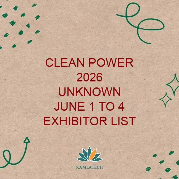 CLEAN POWER Unknown 2026 Exhibitor List (433 Exhibitors)